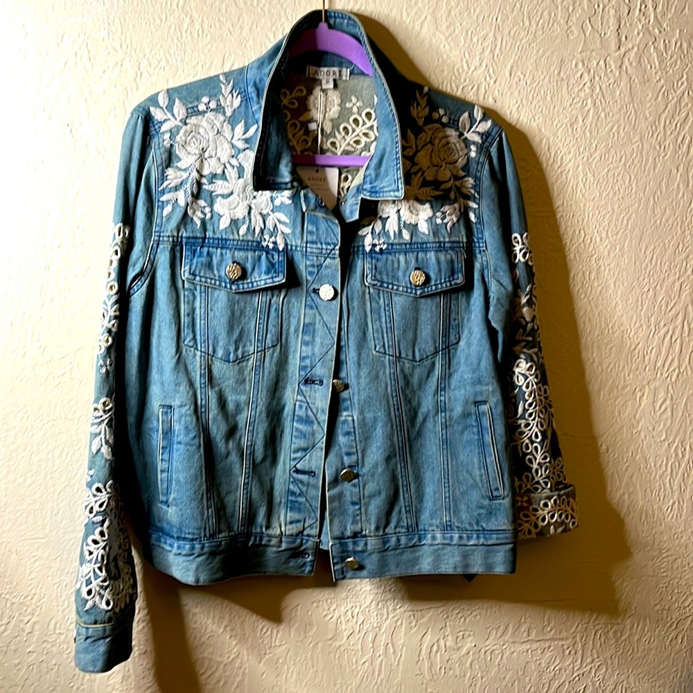 ADORE Designer Denim Jacket sz M